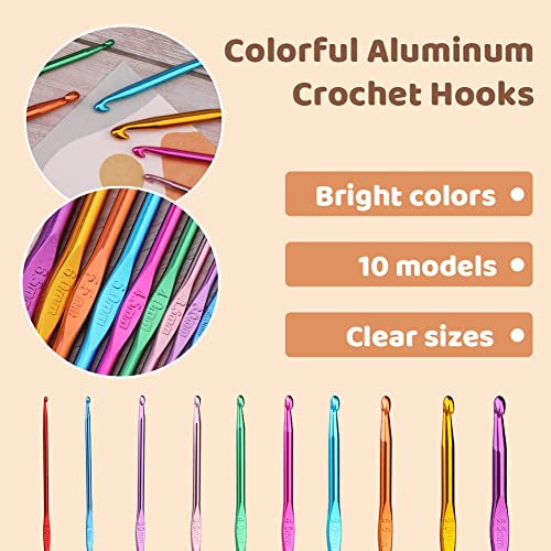 NAMOON Crochet Hook Set, Crochet Hooks Ergonomic with Storage Case - Image 3