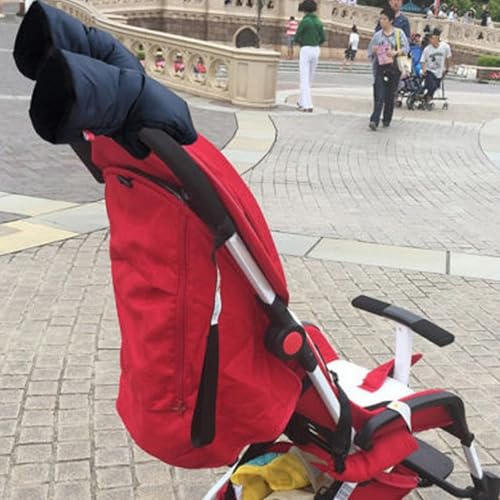 Luvas de carrinho de bebê, protetor de mão grosso e quente, luvas impermeáveis à prova de vento, aqu