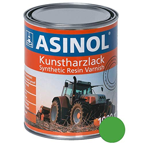 ASINOL Holder grün neu 1.000 ml Kunstharzlack Farbe Lack 1l Liter Dose