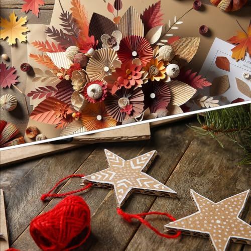 Image of uxcell 10pcs Corrugated Cardboard Paper Sheets,Red,14 inch x 10inch,for Craft and DIY Projects