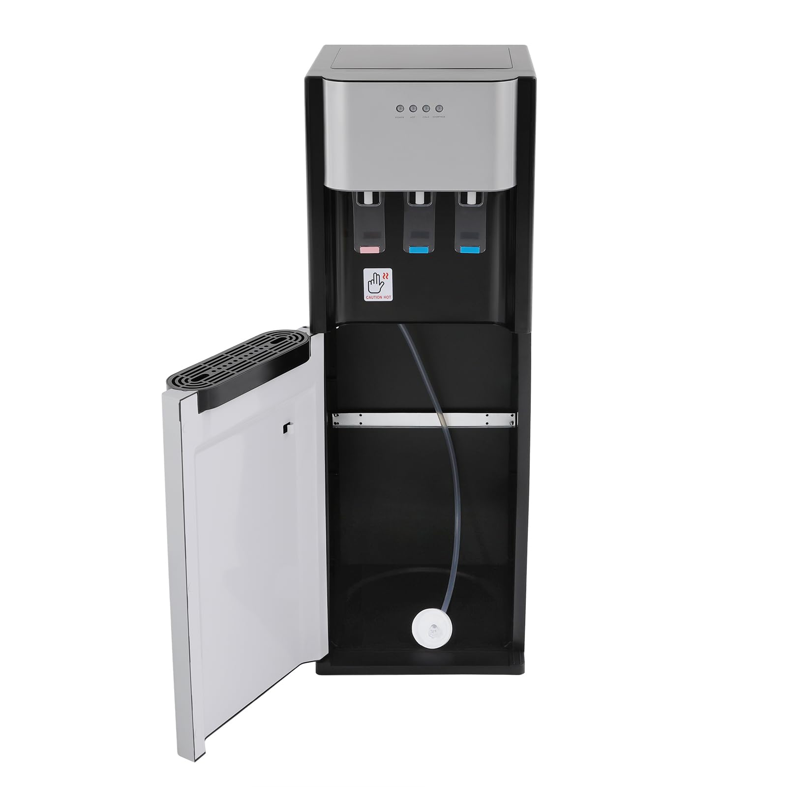 Distributore di acqua calda da 450 W con carico a pavimento, caldo freddo e temperatura ambiente, tre funzioni, erogatore elettrico di acqua calda per casa, ufficio, camera da letto