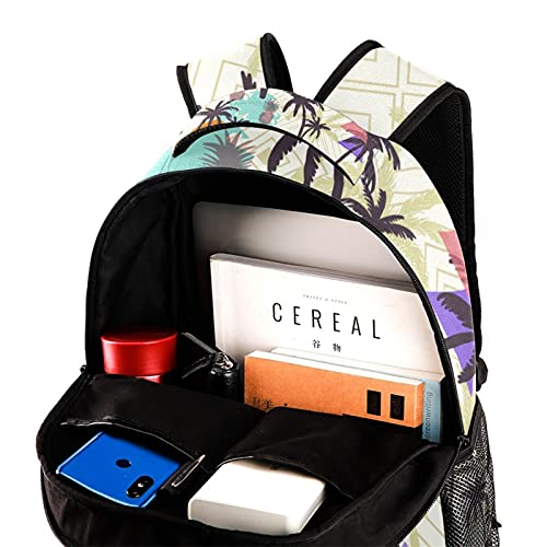 Sac à dos zèbre multicolore avec compartiment ordinateur portable 14"