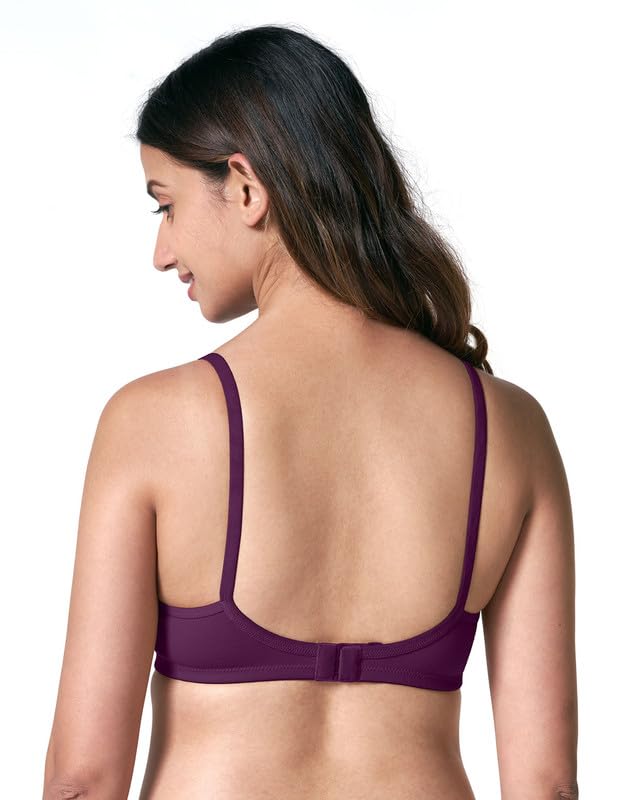 Image of BLOSSOM Women's Everyday T-Shirt Bra with Molded Cups,Non Padded and Non Wired,Cotton-Polyester Fabric -Perfect for Uniforms and Casual Wears Lara