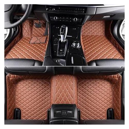 Tapis de sol Mercedes W203 Classe C (2004-2007) sur mesure marron