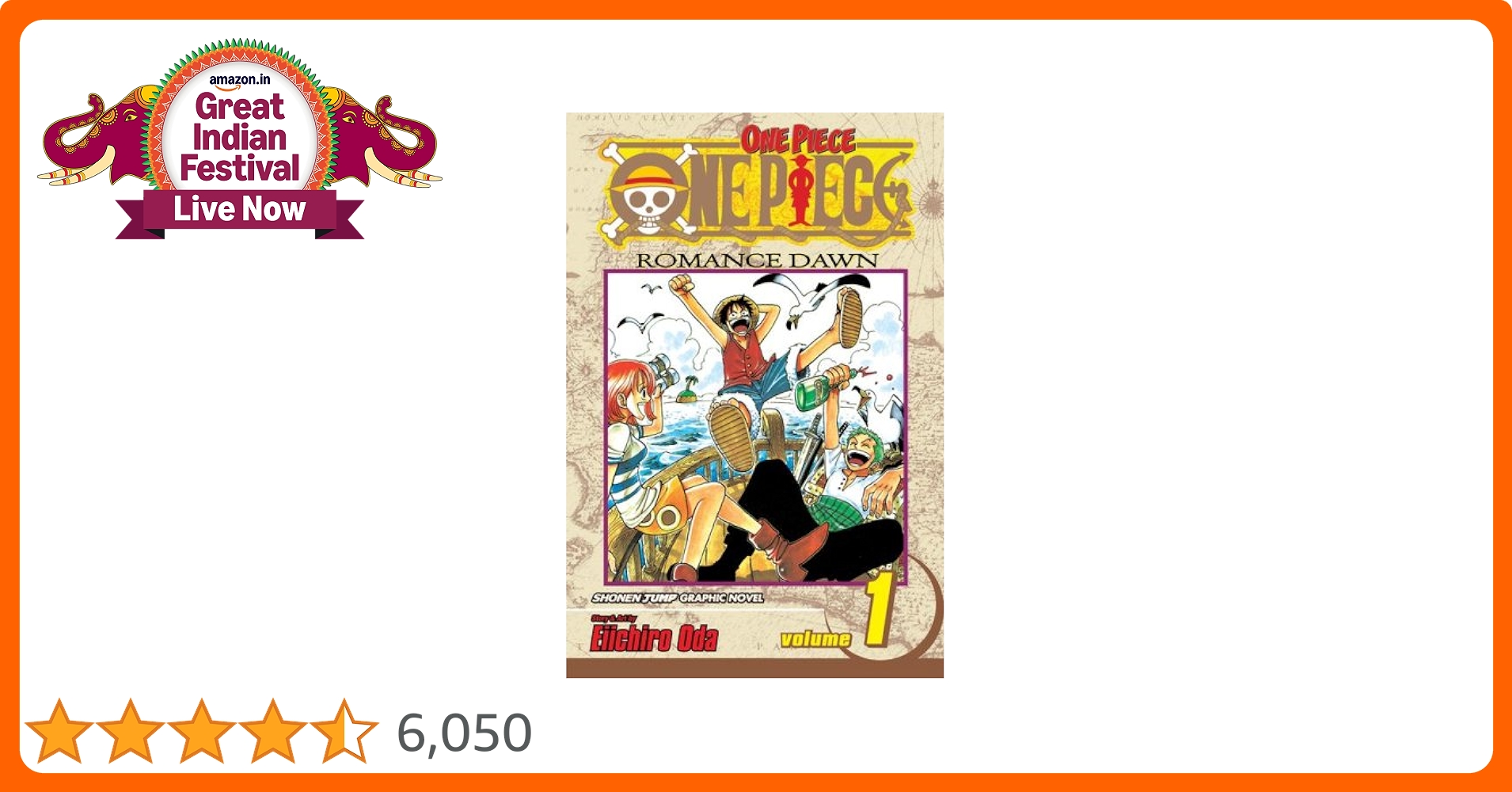 One Piece Vol. 1 (Limited Edition): Romance Dawn : Oda