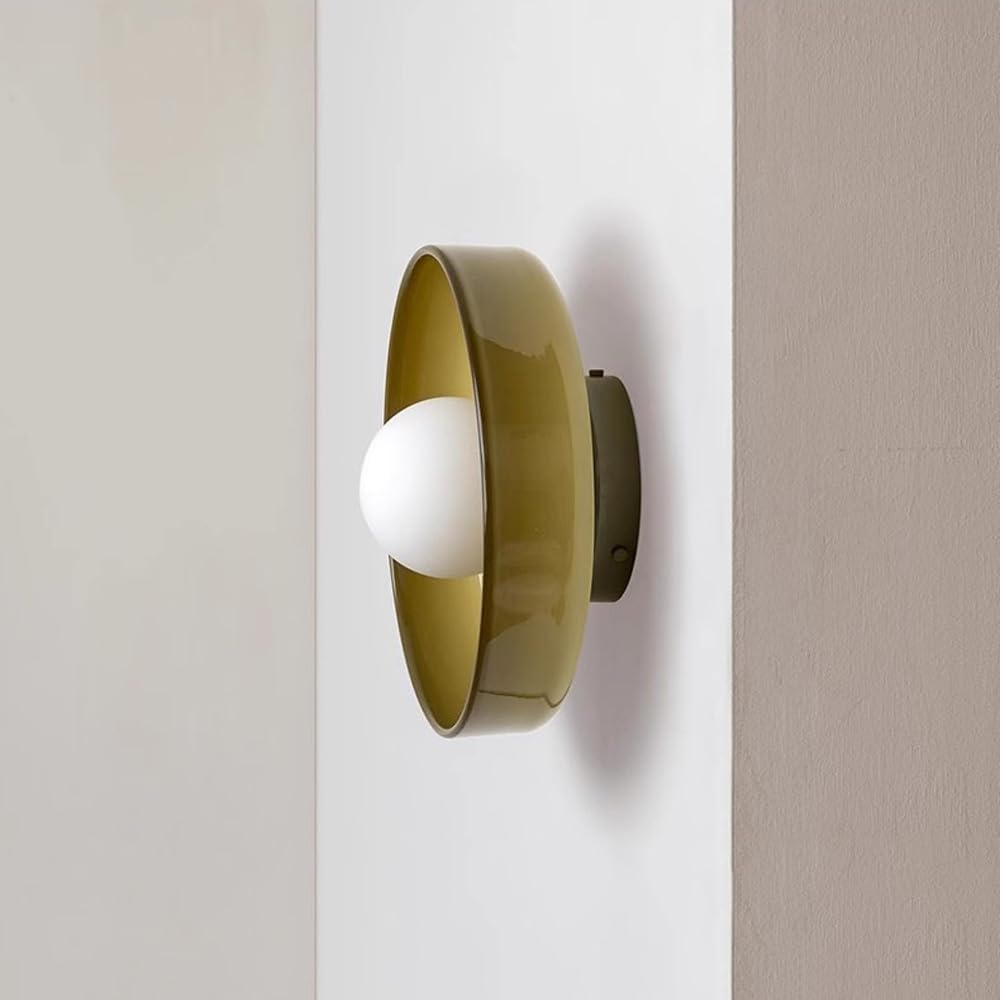 MIDIC CICIE Nowoczesny korytarz Lekkie Oprawa oświetleniowa Farmhouse Kitchen Light Orange Zielony szklany szklany montaż łazienki Lekkie sufitowe do przednich werandy pralnia pralnia w pomi