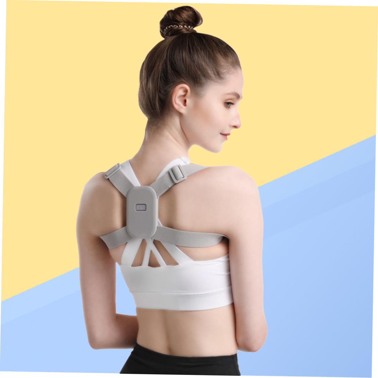 FOMIYES Hunchback Belt Fixed Supporter for Men Women Posture Trainer Elastic for Relief