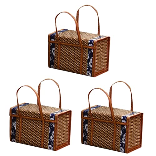 Cestino da Picnic in Vimini Con Coperchio, Vuoto/Senza Contenuto Cestino da Picnic in Vimini Con Coperchio, Vuoto/Senza Contenuto
