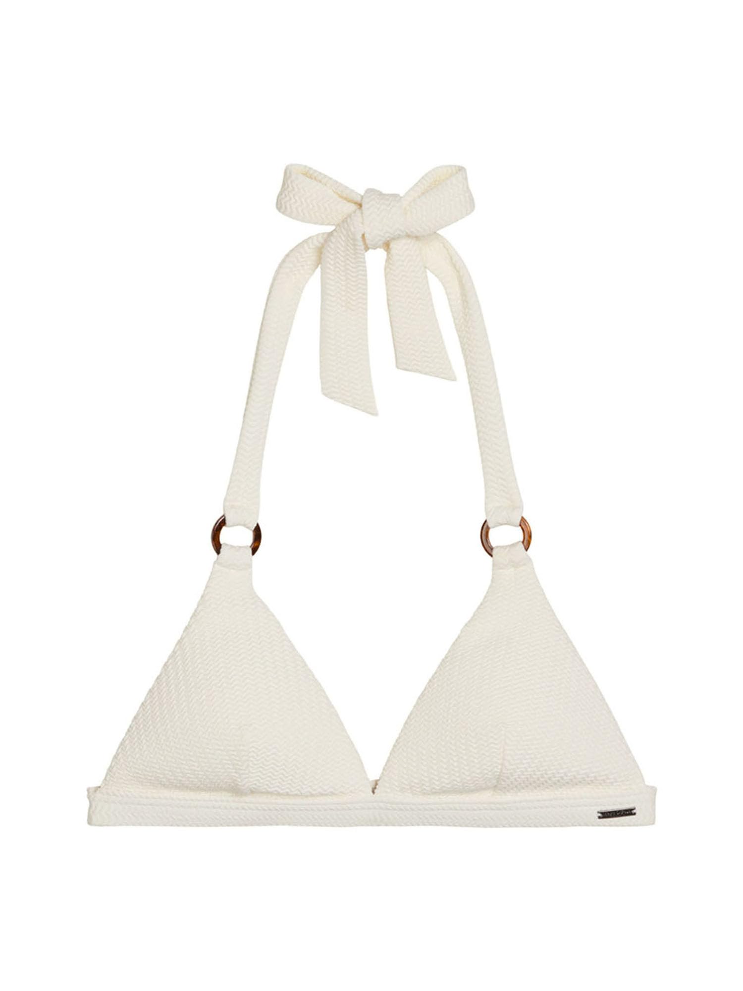 Marc O'Polo Women's Firecracker Floral Triangle Bikini Top, Firecracker Floral White Tone, XS