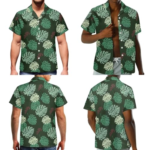 Image of Dreaweet Summer Dresses for Women A-Line Sleeveless Flowy Sun Dresses,Men's Casual Button-Down Shirts,Couple Matching Outfits