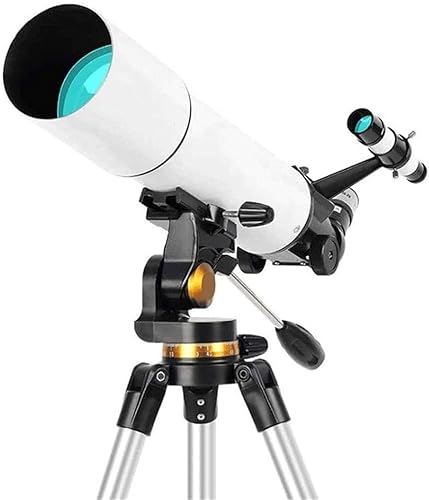 Telescopio para principiantes, adultos, telescopio portátil de viaje con un trípode ajustable, mira refractor portátil astronómico