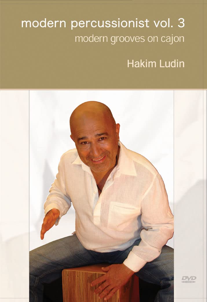 Modern grooves on cajon Hakim Ludin Vol 3 DVD educativo para estudiar percusión en casa