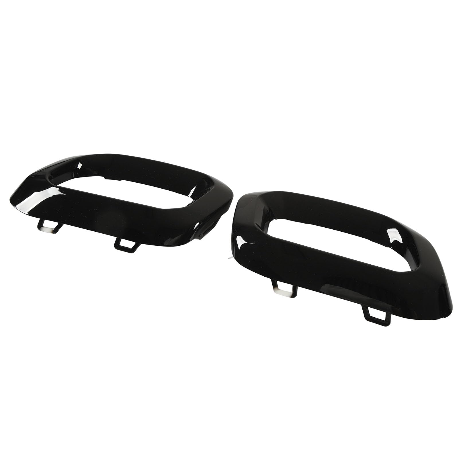 Tailpipe End Cover Trims for MB GLC GLE GLS 2020-2023 | AMG Line Replacement with OEM 1678857000 & 1678856900 | Sunlight Tolerant ABS PC Material for Scratched Damaged Tailpipe (Glossy Black)