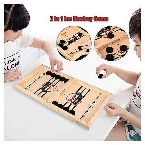 Fast Sling Puck Game - Fast Slingpuck Board Game Table Desktop Battle 2 in 1 Catapult Chess Bumper Chess Toys Fun for Kids & Adults Table Game Parent-Child Interactive Chess Toy Board (10 Balls)