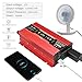 1200W Car Power Inverter DC 12V to 110V AC Converter 1200W Inverter Power Inverters with LCD Display and AC Outlets 2A USB Charging Port