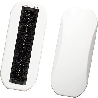 (2 PCS) Reusable Handheld Crumb Sweeper, Nutshell Soft Bristles Debris Collector for Table, Mat, Bed Sheets, Sofas, Clothes Cleaning Brush