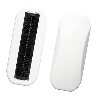 2 PCS Reusable Handheld Crumb Sweeper, Nutshell Soft Bristles Debris Collector for Table, Mat, Bed Sheets, Sofas, Clothes Cleaning Brush