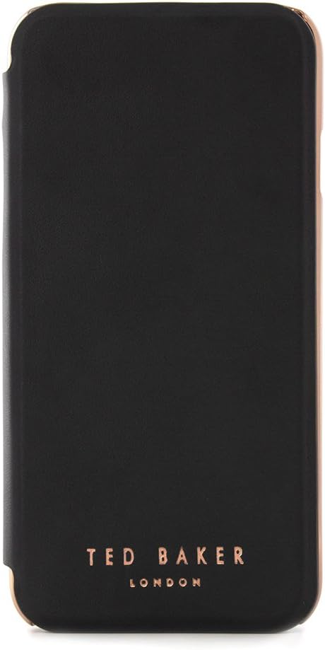 Ted Baker SHANNON Mirror Folio Case for iPhone 8 / 7 / 6 - Black / Rose Gold
