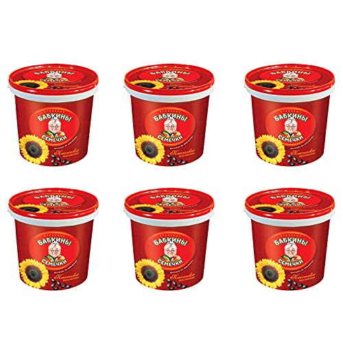 Sonnenblumenkerne Babkiny geröstet & ungesalzen 6 Eimer (6 x 400g) 1 Karton sunflower seeds семечки бабкины Cover