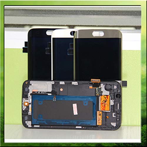 Lysee Mobile Phone LCD Screens - LCD For Samsung Galaxy S6 Edge G925F G925A G925P LCD Display Screen with Touch Digitizer - (Color: White with frame)
