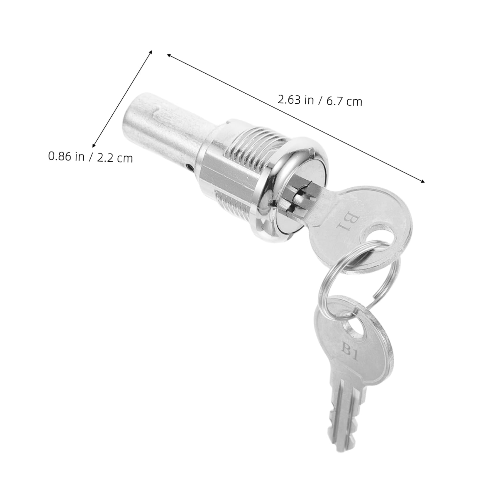 Cabilock 1Set Cylinder Lock for Vending Machines Secure Metal Assembly Compatible with Gumball and Snack Machines Versatile Fit for Various Models