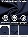 COOFANDY Mens Slim Fit Dress Shirt Wrinkle Free Long Sleeve Button Down Shirts Formal Business Shirts Navy Blue