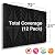 Foroomaco Half-Slash Acoustic Foam Panels, 12 x 12 x 2 in, 12 Pack, Black