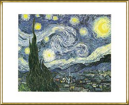 Amazon.co.jp: ポスター フィンセント ファン ゴッホ 星月夜 額装品