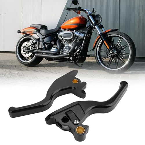 Jerbor 3-Finger, 15 cm, Shorty-Handsteuerungshebel, Brems- und Kupplungshebel für Harley Softail Low Rider S Sport Glide Standard Street Bob