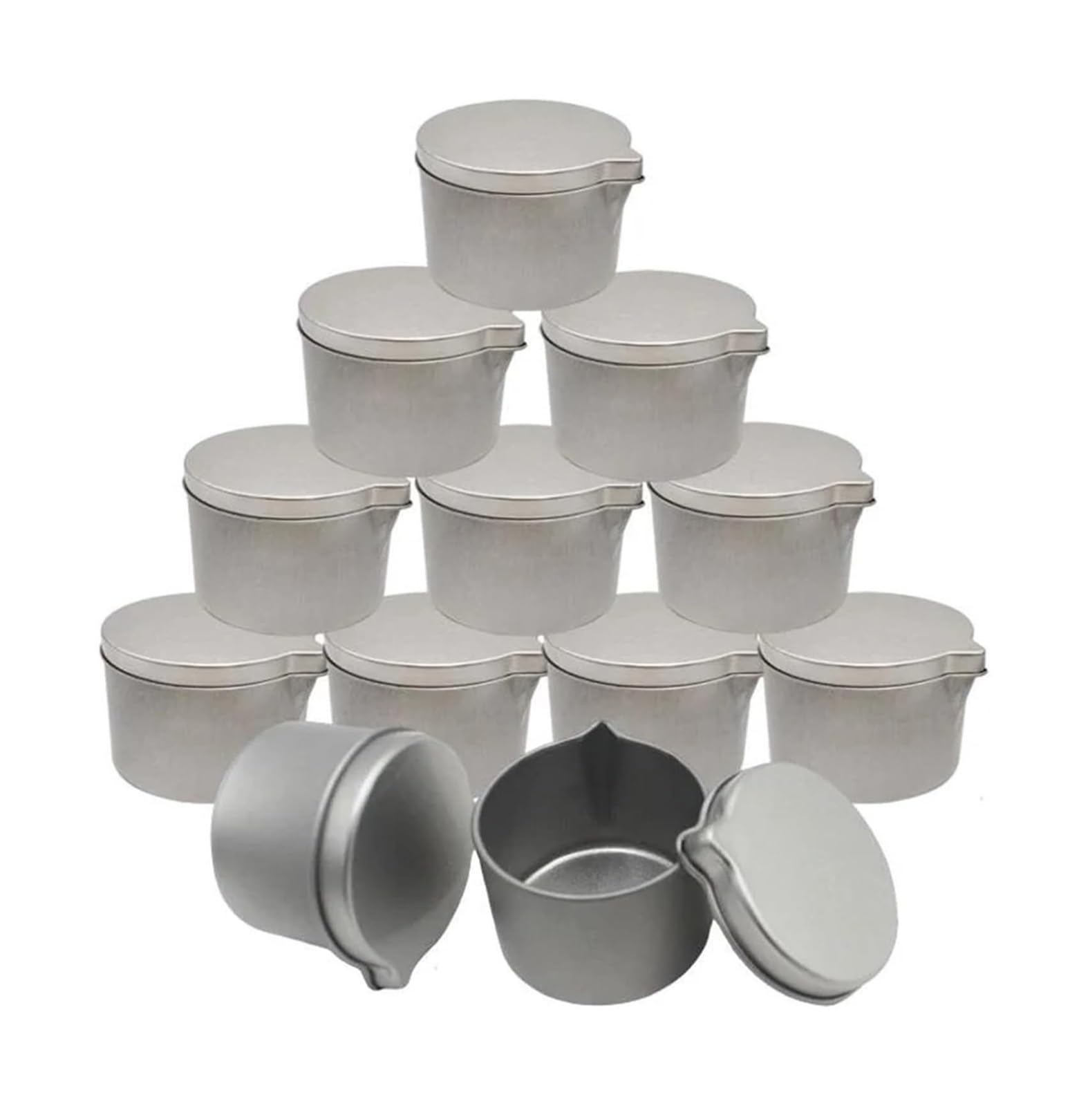 Tinplate 12pcs Candle Jars