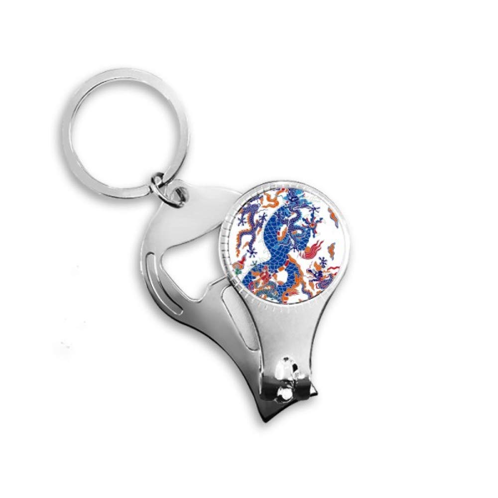 Porte-clés dragon chinois nuage accessoire de sac et clés de maison