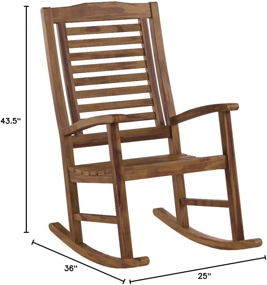 International Caravan Acacia Trinidad Porch Rocker