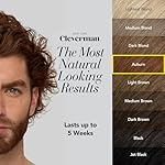 3x2 Pack Cleverman Auburn Hair & Beard Dye for Men, All-in-One Reusable Kit - Mens Color For Natural-Looking Gray Coverage, Professional-Quality and Ammonia-Free for Hair, Beard & Gray Mustache - Image 2