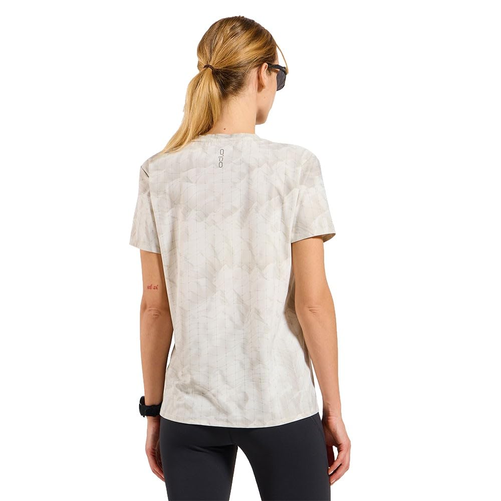 Odlo Maglietta A Maniche Corte Zeroweight Chill-Tec Print XL