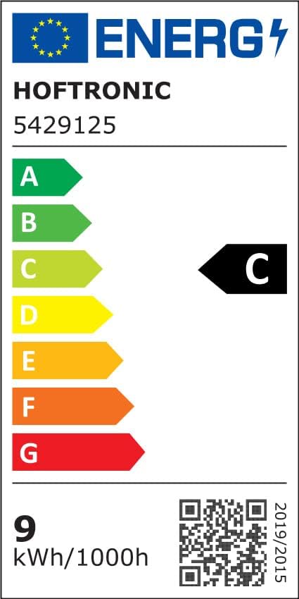 Energy Label for HOFTRONIC T8 LED Light Fixture