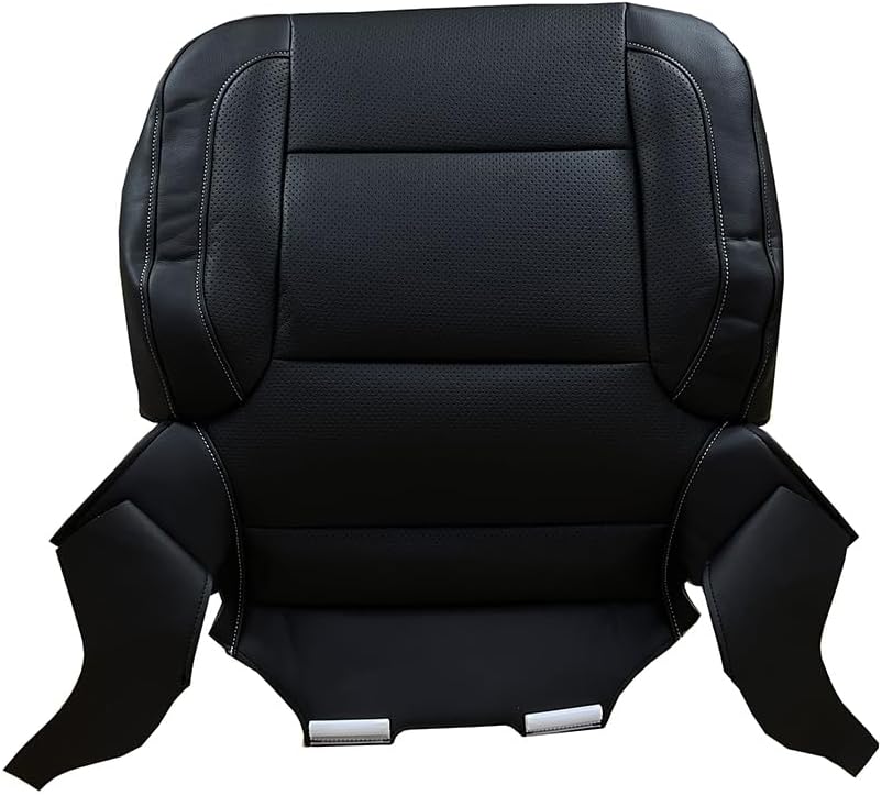 Driver & Passenger Side Bottom Seat Cover Replacement Preforated Fits for Chevy Silverado GMC Sierra 1500 2500HD 3500HD 2015-2019