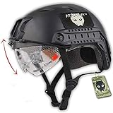 softair helm mit maske Weiches Innenpolster innen, Komfortabel.