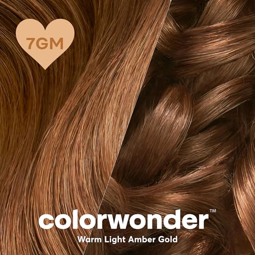 Image of Madison Reed colorwonder Demi-Permanent Hair Color, Effortless At-Home Hair Dye, Ammonia-Free, Cruelty-Free, Amber Glow (Warm Lighter Amber), Pack of 1