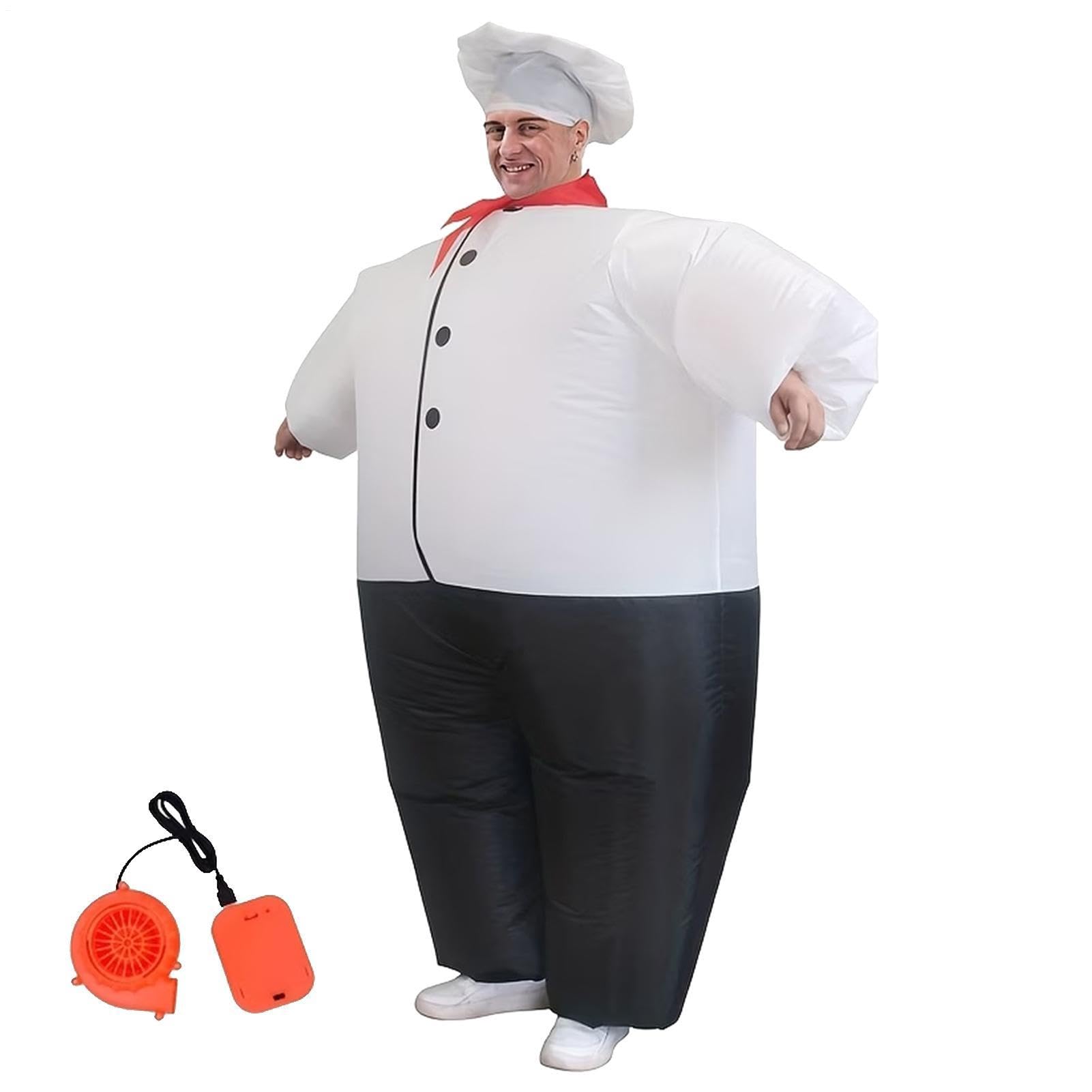 Nadmuchiwany kostium do gotowania na Halloween, strój na imprezę