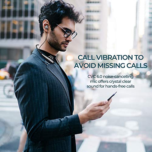 Mpow Jaws Gen5 Bluetooth Headphones 18H Playtime for Work from Home, V5.0 Wireless Neckband Headphones Online Teaching