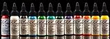 12 color Tattoo Ink Set Bloodline 1/2 oz Bottles