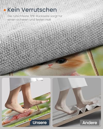 Tapis rond de chat mignon doux antidérapant lavable de 200 cm