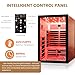 ToTibuy 2 Person Far Infrared Home Sauna Low EMF 2000W 110V Wooden Indoor Dry Sauna with Red Light Therapy Bluetooth Speakers 47.24