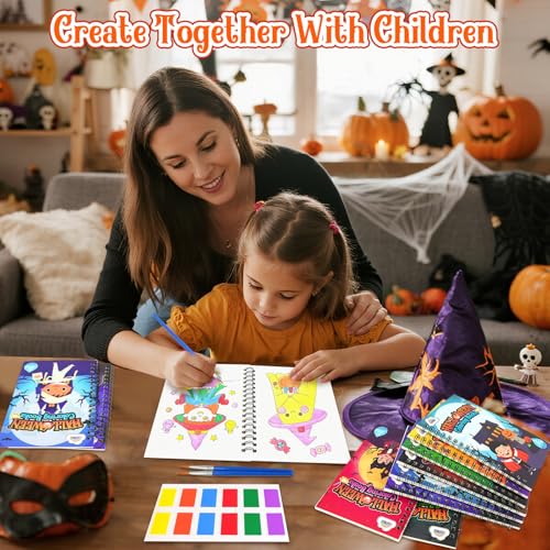 Image of ZMLM 24 Pack Halloween Coloring Books - Halloween Party Favors for Kids 4-8