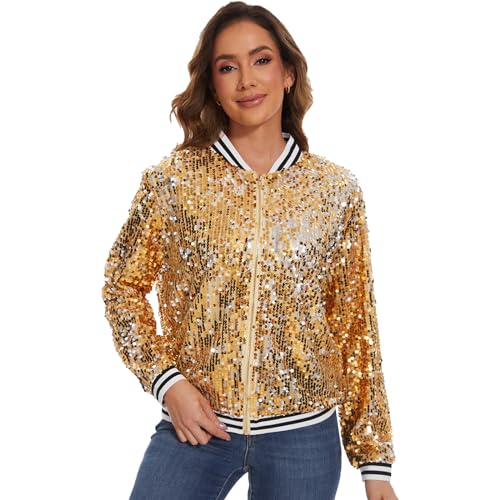 Yuji Itadori Women Sequin Jacket Long Sleeve Glitter Tops Front Zip Jackets Fashion Sparkly Bomber Clothes S-3XL3