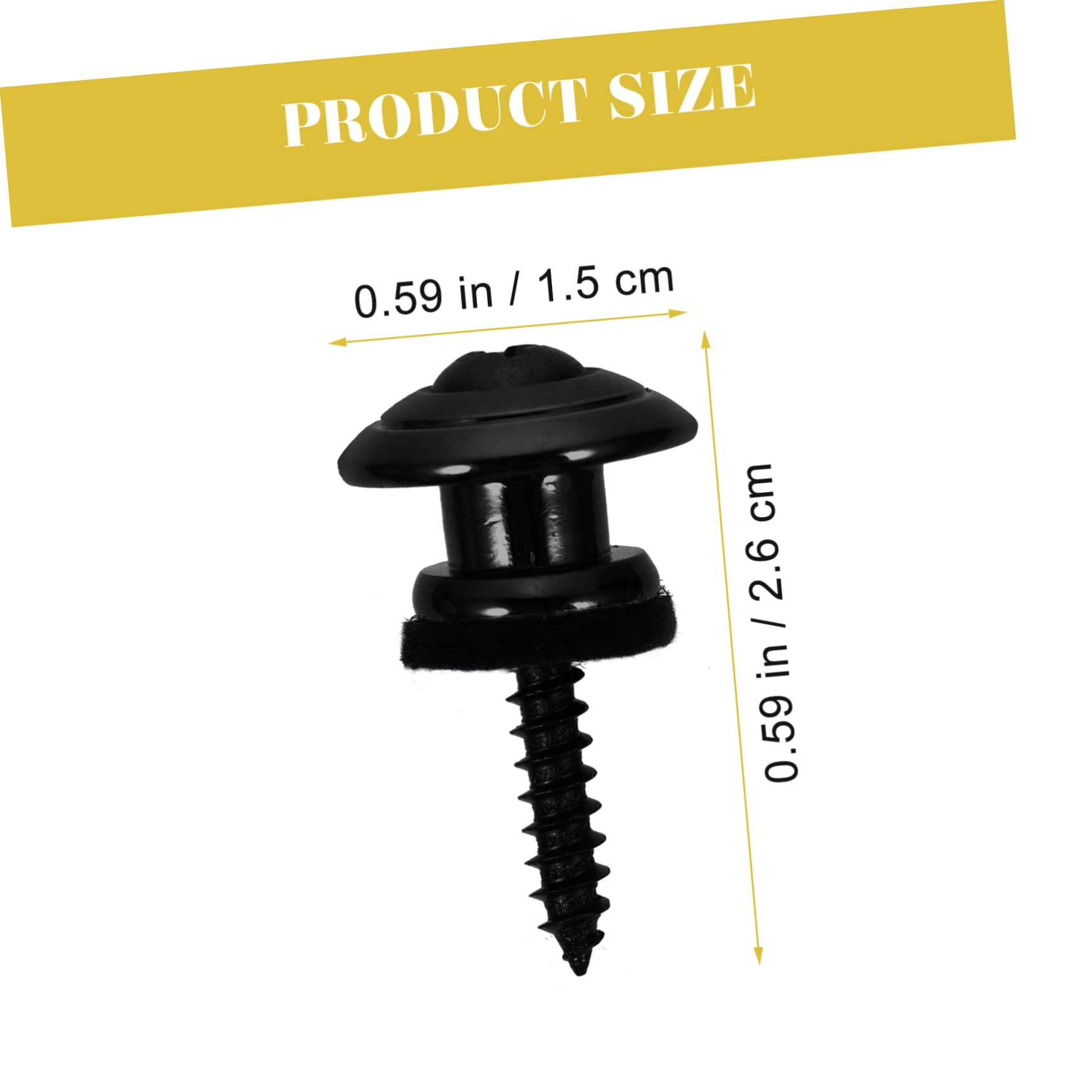 BESPORTBLE 5Pcs Guitar Strap Locks Buttons for Electric Acoustic Bass Skid Design Easy Installation Secure Locking System for Guitar Straps Durable Accessories for Musicians