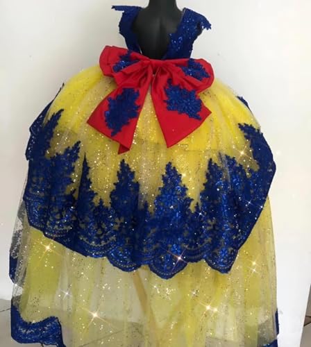 Mollybridal Cute Multi Colored Designer Princess Ball Gown Little Girls Pageant Dresses Long Sleeves4