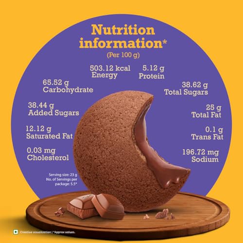 Image of Cadbury Chocobakes ChocFilled Cookies,126.5 g (Pack of 4)