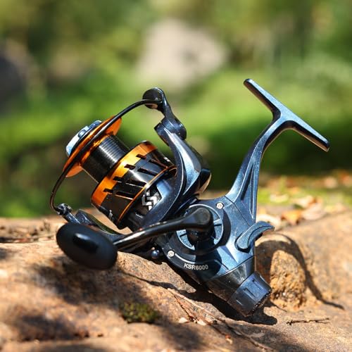 Sougayilang Spinning Reel, Ultra-Smooth CNC Aluminum Spool,22LB Max Drag Fishing Reel, Stainless Steel Shafts， Lightweight & Powerful for Bass Trout -3000series