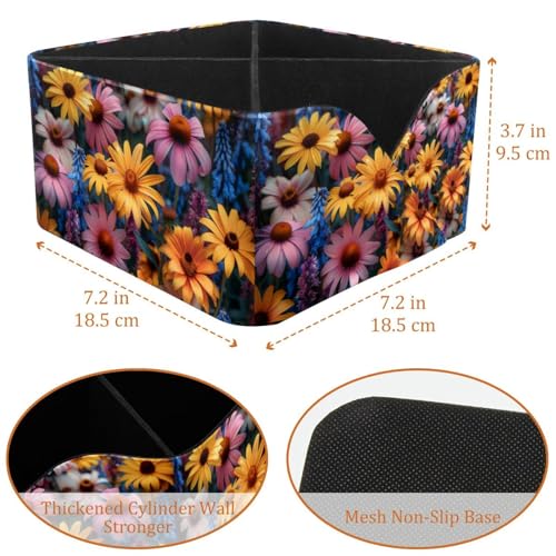 Porte-stylo rectangulaire multifonctionnel aux finitions fleurs - 4